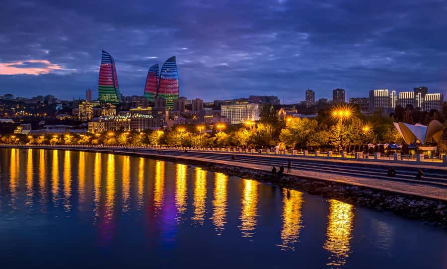 Baku: Caspian Sea Boat Tour with City Skyline Views - Standard seating, open deck, or business class