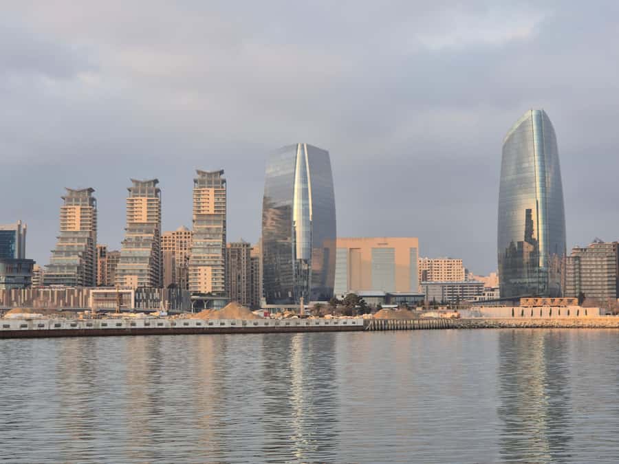 Baku: Caspian Sea Boat Tour with City Skyline Views - Music, tea, and the mood onboard
