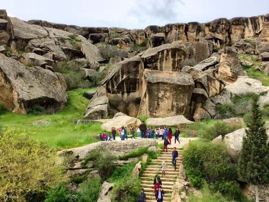 Baku: Gobustan-Absheron Tour with Hotel PICK UP and DROP OFF - Yanar Dag, where the hillside burns