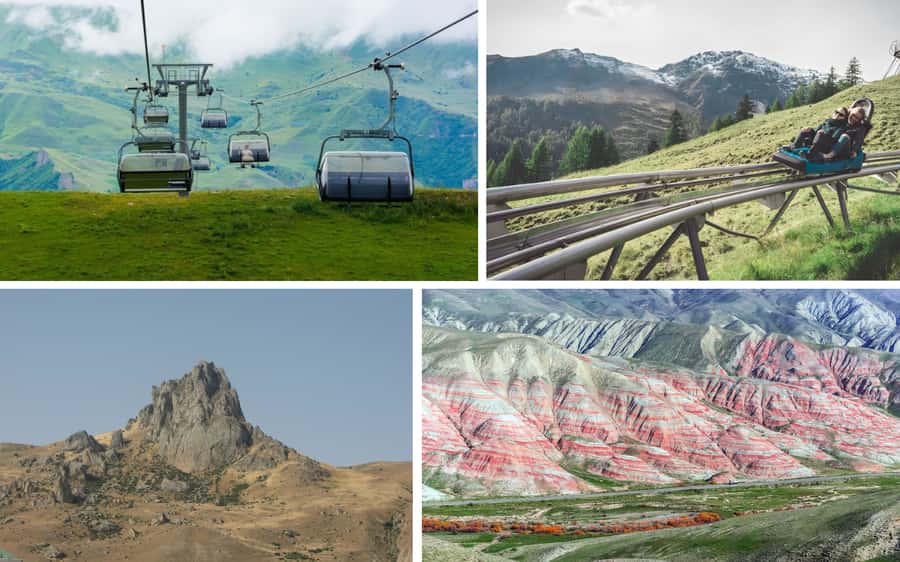 Baku: Guba, Shahdag, Laza & Lunch w/ Free City & Night Tour - Candy Cane Mountains and Khizi’s unusual colors