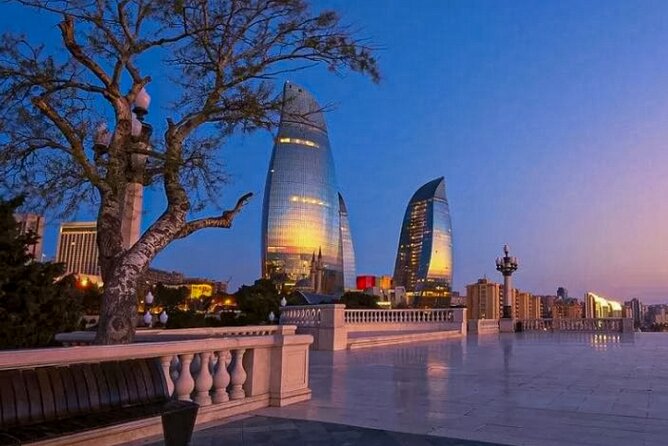 Baku Night City Tour Discover the Magic of Illuminated Landmarks - Heydar Mosque: a quiet final landmark