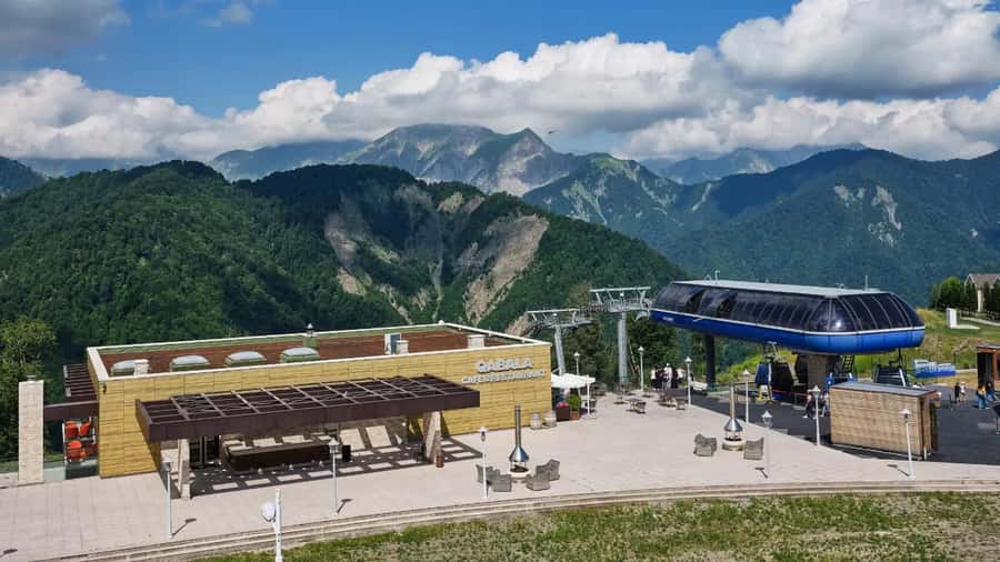 From Baku: Gabala Cable Car, Nohur Lake & Juma Mosque Trip - The hanging bridge near Ismayilli