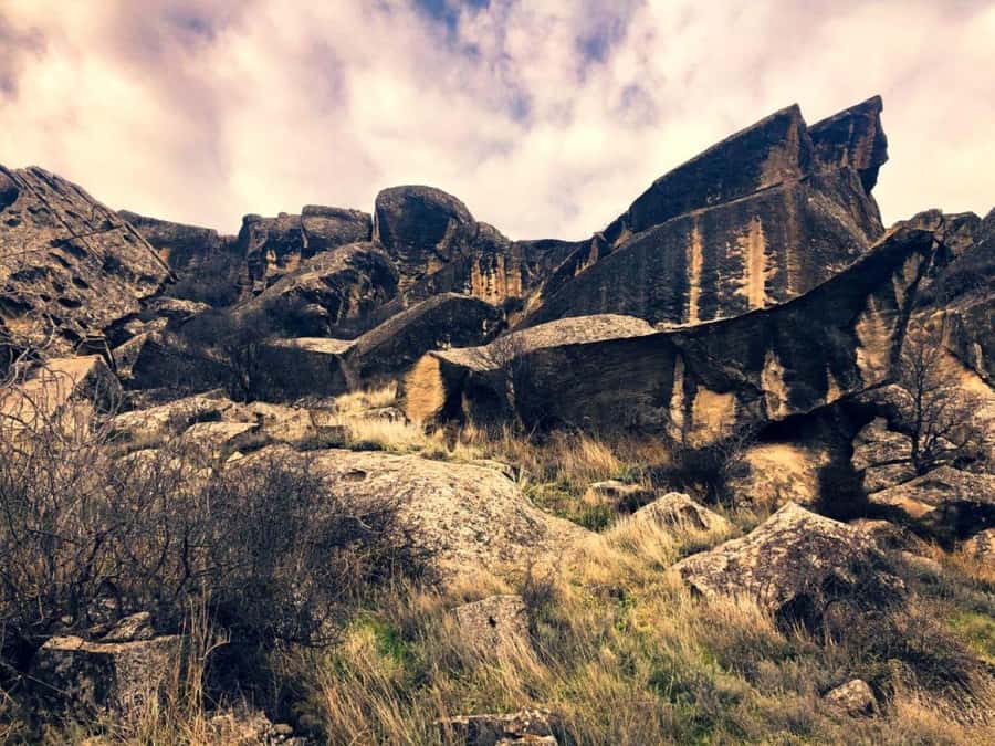 Gobustan, Mud Volcanoes, Fire Temple and Fire Mountain Tour - From central Baku to Gobustan’s ancient stone world