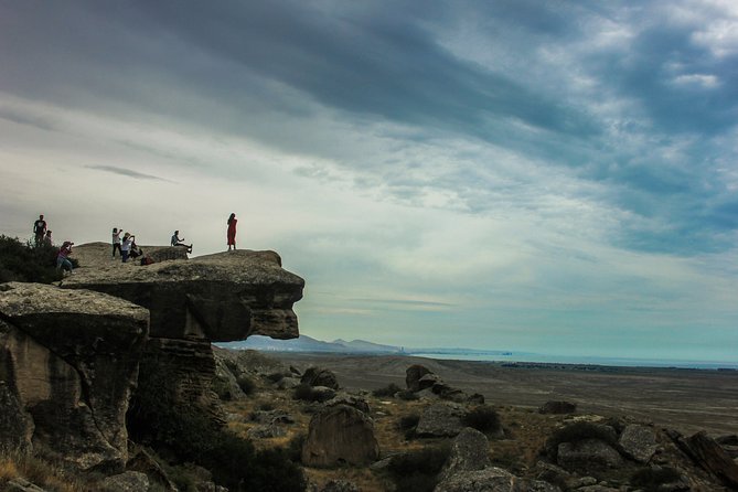 Gobustan, Mud volcanoes, Fire temple, Fire mountain GROUP TOUR - Yanar Dag: a burning hillside to finish the day