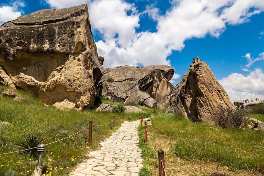 Gobustan Rock Arts and Mud Volcanoes Tour - Gobustan rock art and the marks of ancient life