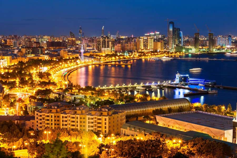 Panoramic Night Baku with Azerbaijan Tour - Baku Crystal Hall: lights, music, and a quick look