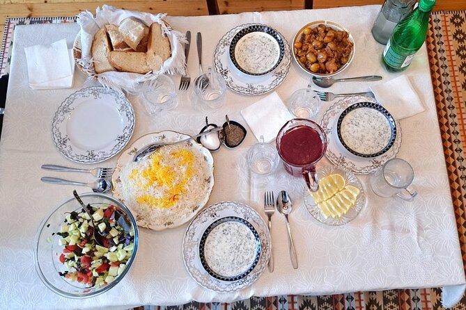 Traditional Azerbaijani Cuisine Workshop - Black tea, sweets, and the final table